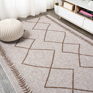 Derya Tribal Diamond Trellis Indoor/outdoor Area Rug